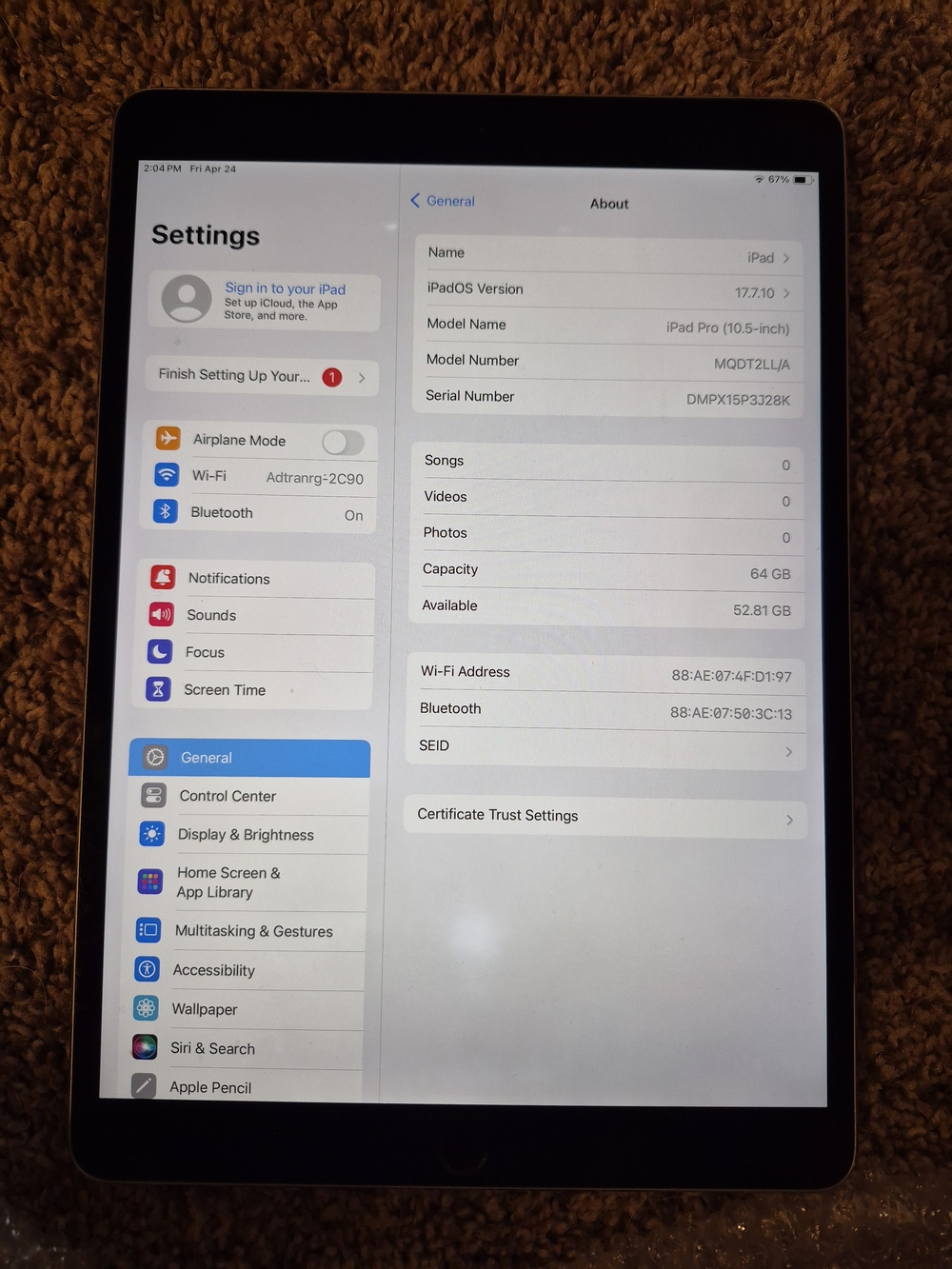Apple iPad Pro 10.5-inch